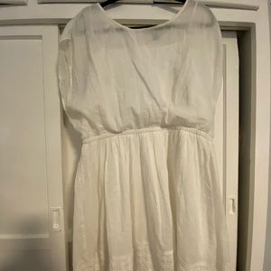 NWT White cap sleeve dress- XL